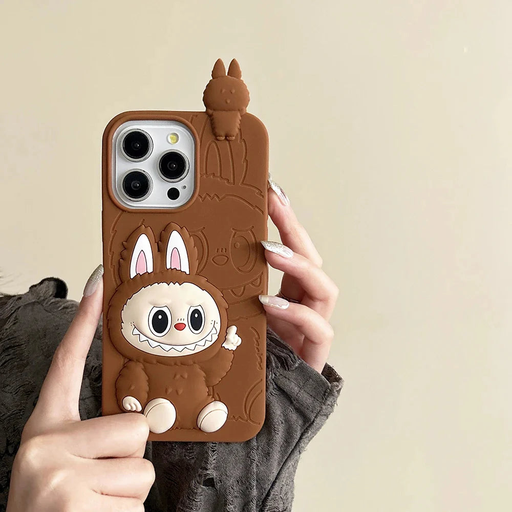 🧸✨ Cute Cartoon Doll Case | Slim Fit 💫 | Iphone