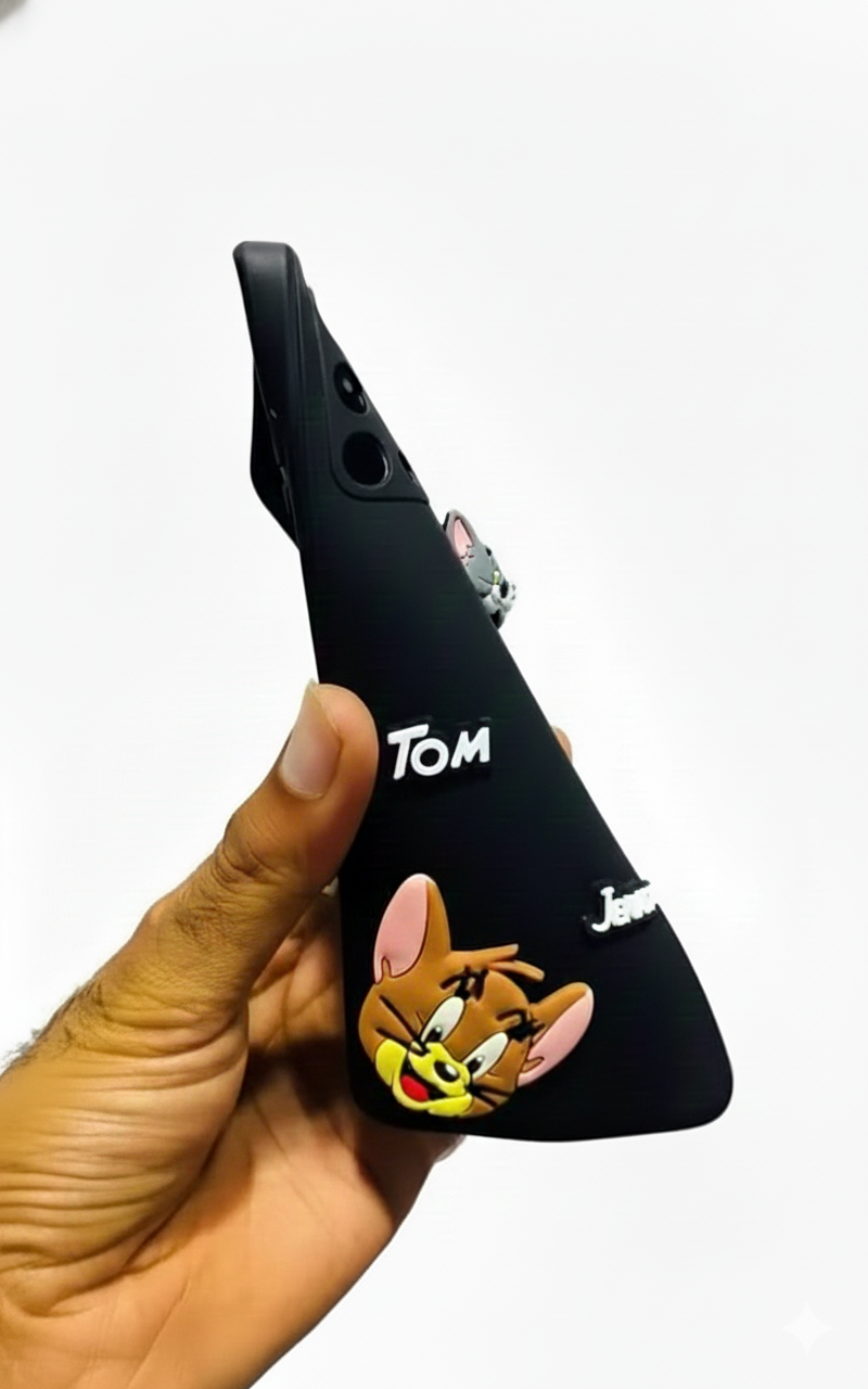 Tom and Jerry 3D Charm Designer Back Case for Samsung Galaxy Phones