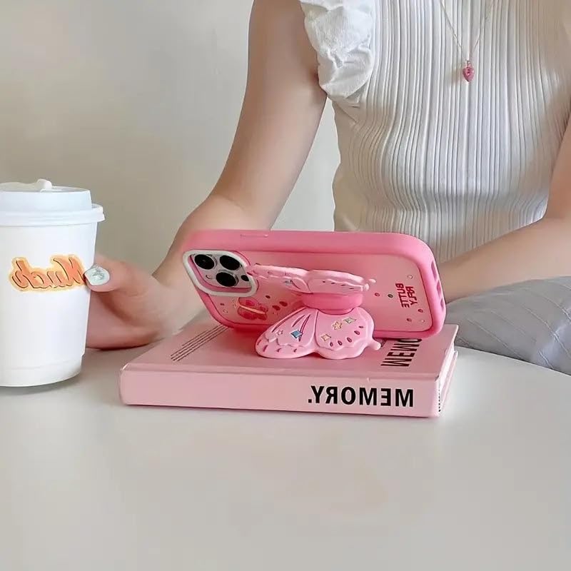 ✨ Case Cover for iPhone – 3D Fun Cartoon Design 🦋